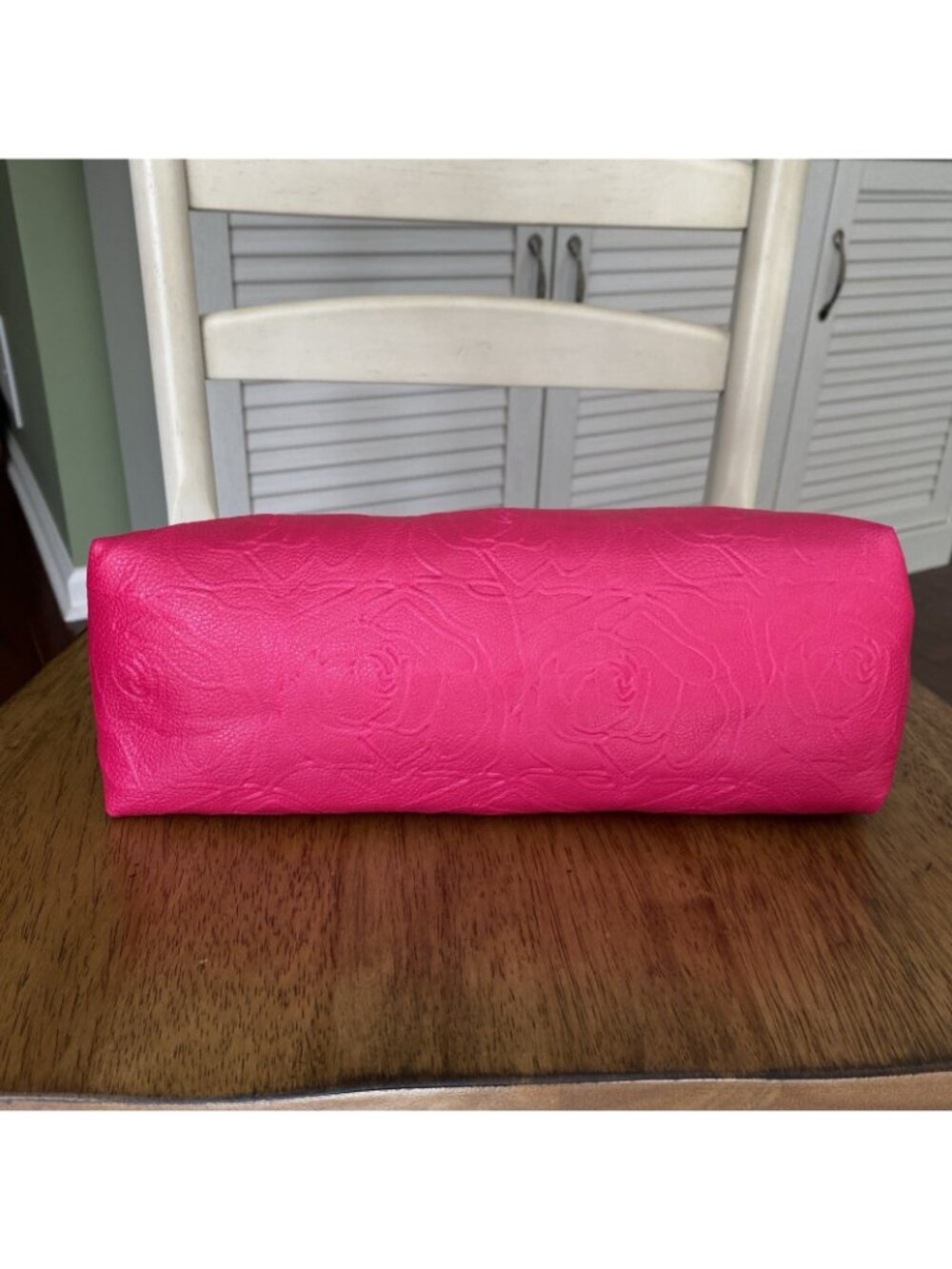 Betsey Johnson NY Large Pink Rose Purse Wristlet Bag NWOT - Picture 5 of 15